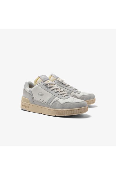 Lacoste حذاء رياضي بيج للرجال من T-Clip