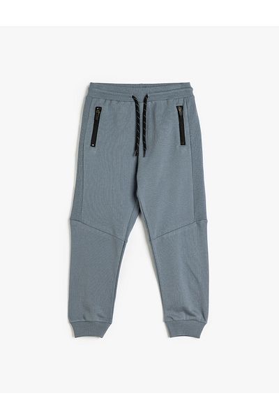 Koton Cotton Jogger Sweatpants - Δέσιμο στη μέση και ράστερ