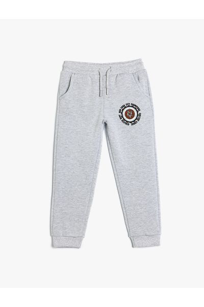 Koton Παντελόνι Jogger με στάμπα College - με κορδόνια στη μέση και τσέπες