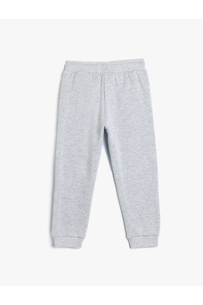 Koton Παντελόνι Jogger με στάμπα College - με κορδόνια στη μέση και τσέπες