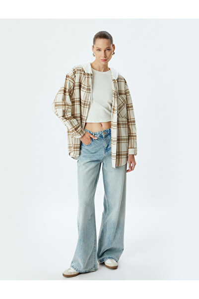 Koton قميص منقوش كبير الحجم