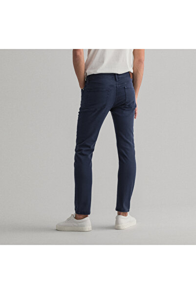 Gant Erkek Lacivert Extra Slim Fit Jean Pantolon