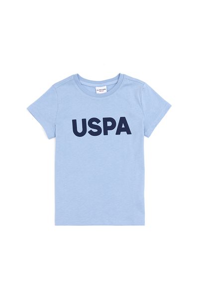 U.S. Polo Assn. Μπλουζάκι με λαιμόκοψη για αγόρια γαλάζιο 50279614-vr003