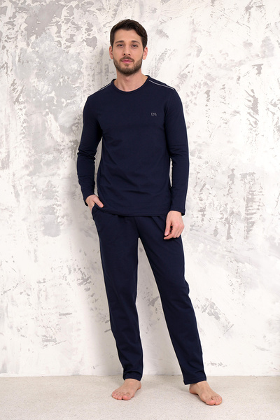D'S Damat Ds Damat Maschio Pamuk Pijama Takımı LACİVERT