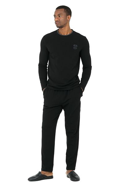 Damat Σετ πιτζάμες DS Damat Relaxed ΜΑΥΡΟ