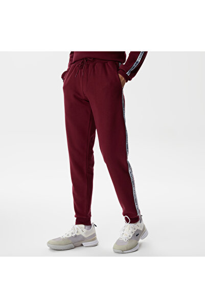 Lacoste Erkek Relaxed Fit Baskılı Bordo Eşofman Altı