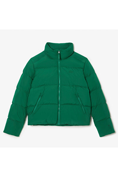 Lacoste Kadın Kapüşonlu Kapitone Yeşil Mont