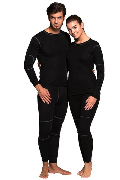 THERMOFORM Active Plus Adult Thermal Underwear Set Black