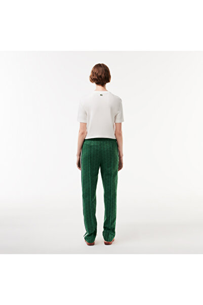 Lacoste Γυναικείο Straight Fit Monogram Πράσινο Φούτερ