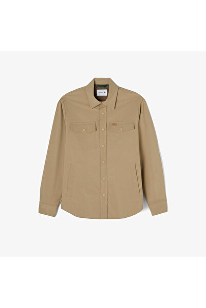 Lacoste Erkek Gömlek Yaka Bej Mont