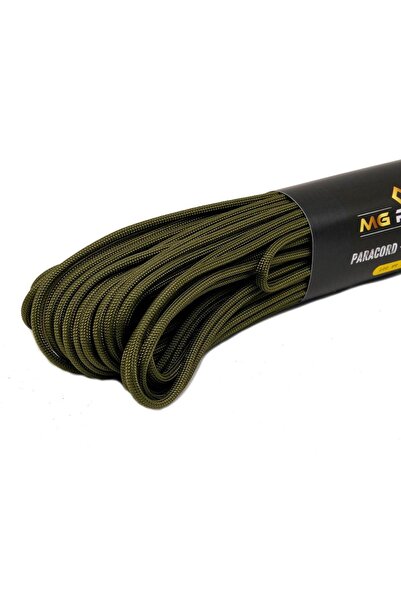 MG ROPES Bileklik ve Outdoor Polyester Paracord İp 4 mm 660 Lb 30 Metre Haki (10 Çekirdek)