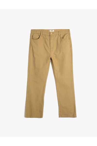 Koton Cotton Chino Pants - Pocketed Design