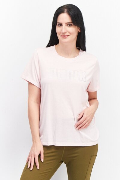 Puma Women Sportswear Fit Short Sleeve Training Top, Pink