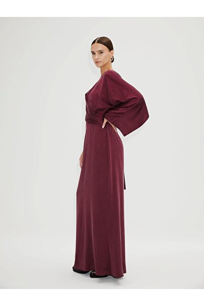BAQA Burgundy Evening Dress