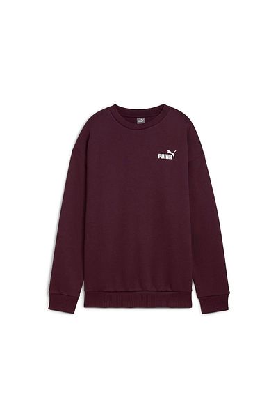 Puma Essential Relaxed Small Logo Women's Purple Round Collar Sweatshirt
