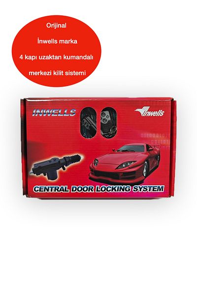 Inwells جهاز تحكم مزدوج 12 فولت - نظام قفل مركزي للتحكم عن بعد 3805