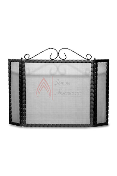 Şömine Aksesuarcısı Ferforje Kanatlı Şömine Siperlik , Ferforje Kanatlı Siperlik, Şömine Aksesuarları