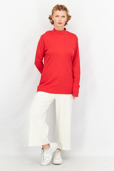 Fila Women Sportswear Fit Long Sleeve Outdoor Sweatshirt, Red