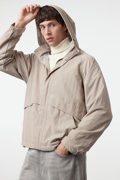 Trendyol Collection Πέτρινη κανονική εφαρμογή Εποχιακό παλτό αντιανεμικό & αδιάβροχο μπουφάν TMNAW25MO00037