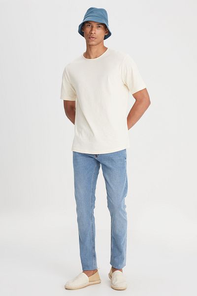 Lee Blugi elastici albaștri cu talie obișnuită Luke Slim Fit