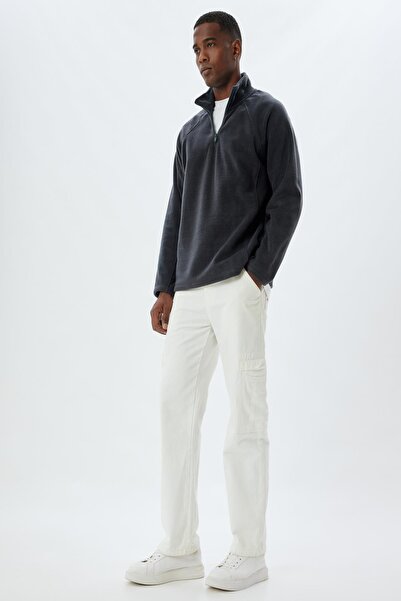 Koton Men's Anthracite Adult Sweatshirt - 5Wam70062Mk