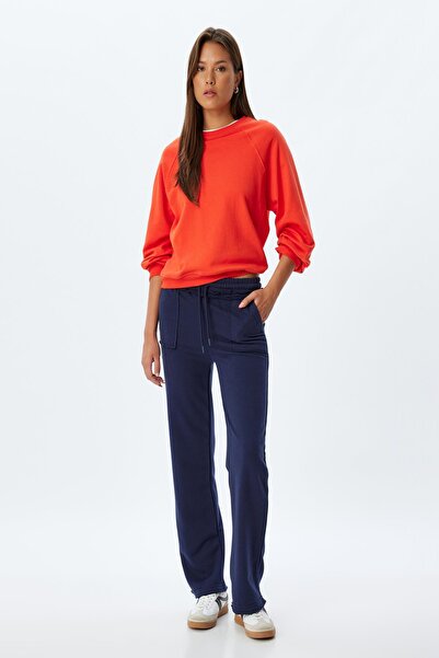 Koton Red Women's Sweatshirt 5Wak10224Ek