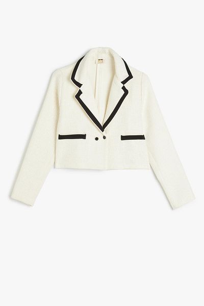 Koton Ecru Girl's Jacket 5Wkg20059Aw