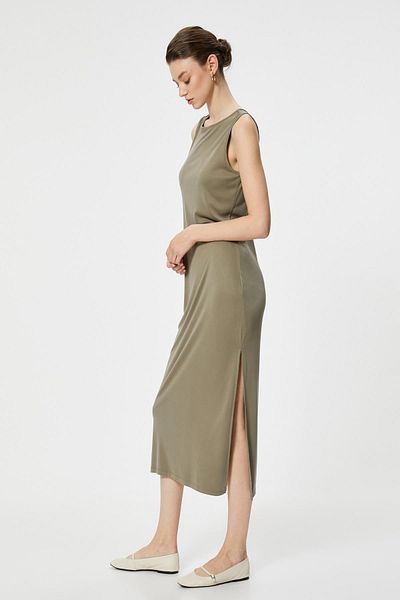 Koton Γυναικείο φόρεμα 4SAK80349EK Model Khaki