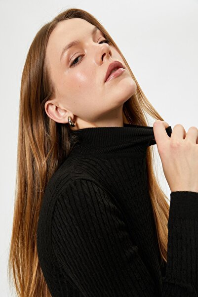 Koton Schwarzer Damenpullover 5WAK90087HT