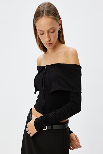 Koton Μαύρο νεανικό T-Shirt 5WAL10588IK