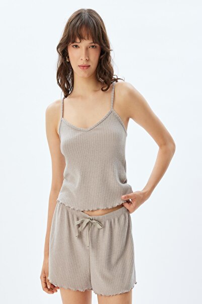 Koton Light Brown Women's Athlete 5Wlk90013Mk