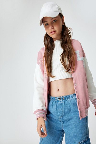Koton Rosa Jacke für Mädchen 5WKG20008AK