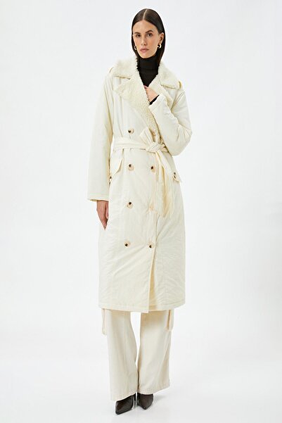 Koton Ecru Damenmantel 4WAK00006EW