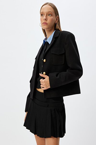 Koton Black Youth Jacket 5Wal20136Iw