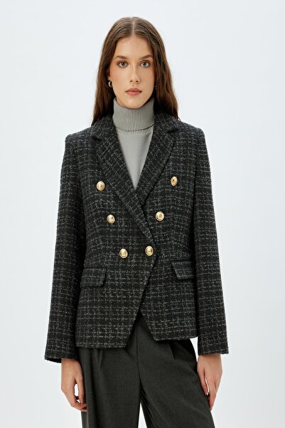 Koton Антрацит Дамско яке 5Wak50097Uw