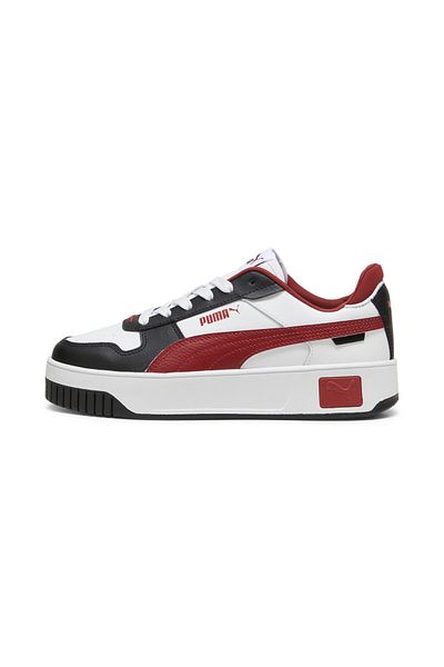 Puma PUMA Carina Street - Pantofi alb și intens roșu/negru