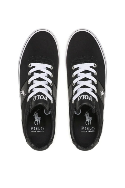 Polo Ralph Lauren Nízké krajkové černo/bílé tenisky Hanford