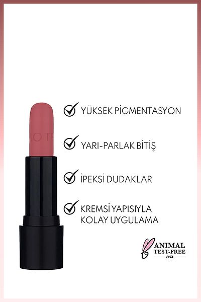 NOTE Deep Impact Lipstick - Creamy Textured, Semi Shiny, Lipstick 04 Terracotta - Pink