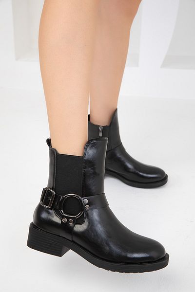SOHO Μαύρες γυναικείες μπότες - 19742 Model Bootie