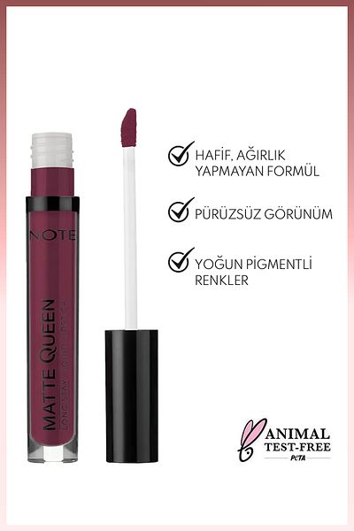 NOTE 18 Lead the Heart - Purple Lasting Matte Liquid Lipstick - Matte Queen Lipstick