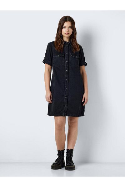 Noisy May NMNEW SIGNE S/S DENIM ŠATY WG001BL NOOS