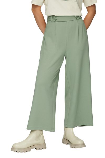 QS by s.Oliver Culotte mit weitem Bein und hoher Taille – bequemer Schnitt