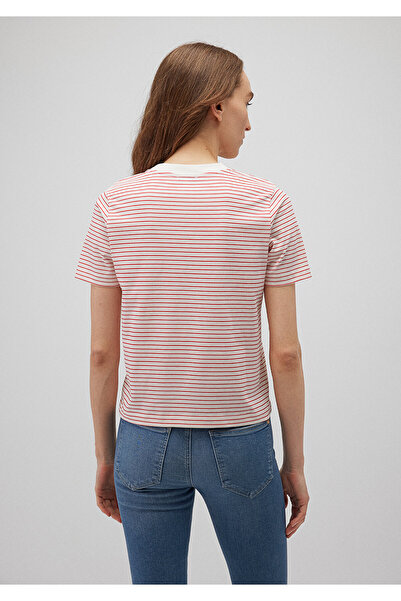 Mavi Red Striped Regular Fit T-Shirt - 1612676 -87966