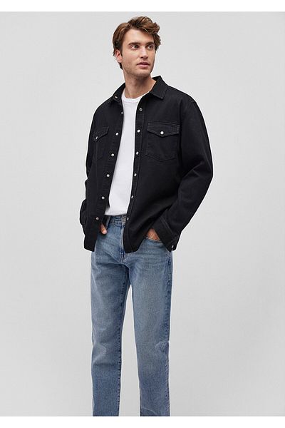 Mavi Дънкова риза Ted Dark Denim - Slim Fit, Slim Fit 0210909 -87934