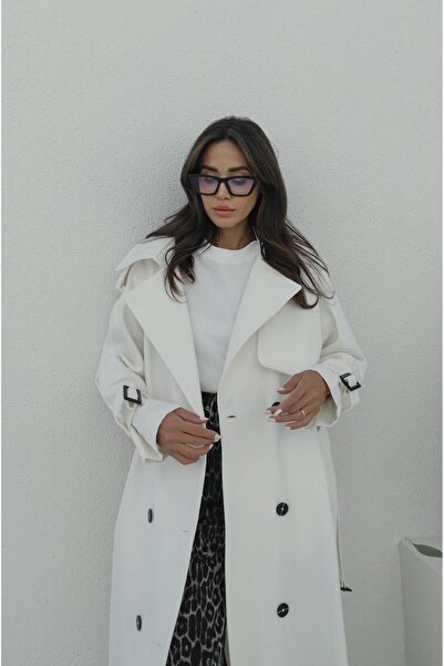 Havoş Тренчкот екрю з затяжками