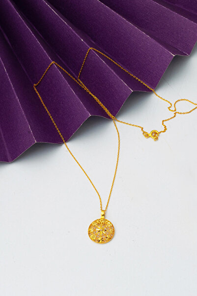 Label Yaşam Çiçeği 22 Ayar Altın Kolye