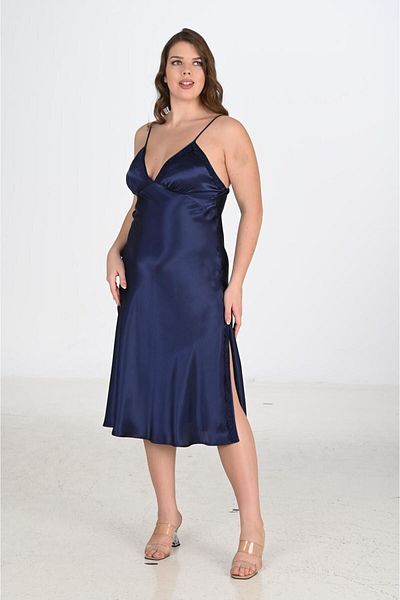 AHU Σετ φόρεμα 2 τεμαχίων Navy Blue, μεγάλο μέγεθος 6225