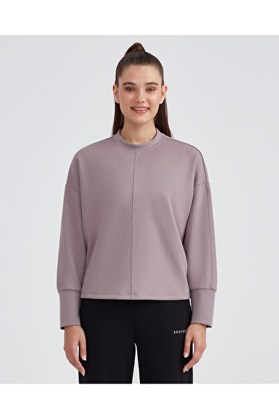 SKECHERS W Soft Touch Eco Crew Neck Sweatshirt Kadın Pembe Sweatshirt S232181-506
