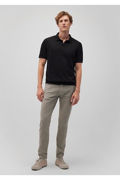 Mavi Jake Schwarz-Graue Gabardine-Hose - Foggy 0042286582