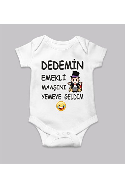 venüsdijital I'M Here to Eat My Grandfather's Retired Pay Written Baby Bodysuit